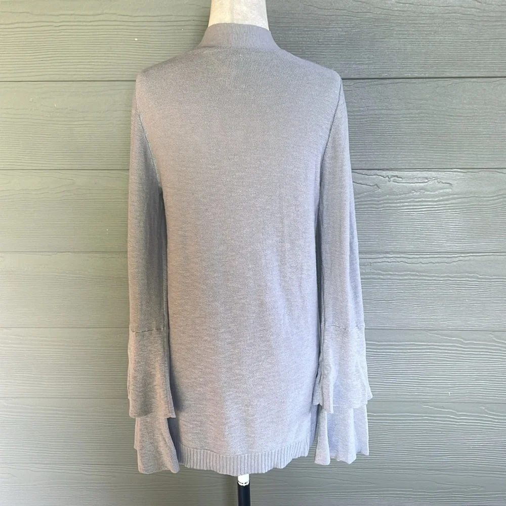 J. Crew Factory Tiered Ruffle Sleeve Cardigan